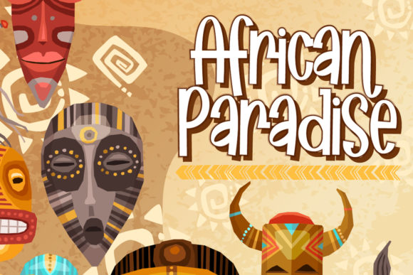 African Paradise: A Playful Display Font for Joyful Digital Brands