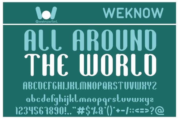 All Around the World: A Display Font with Editorial Charm