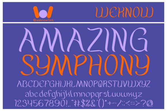 Amazing Symphony: A Display Font That Adds Charm to Real Business Materials