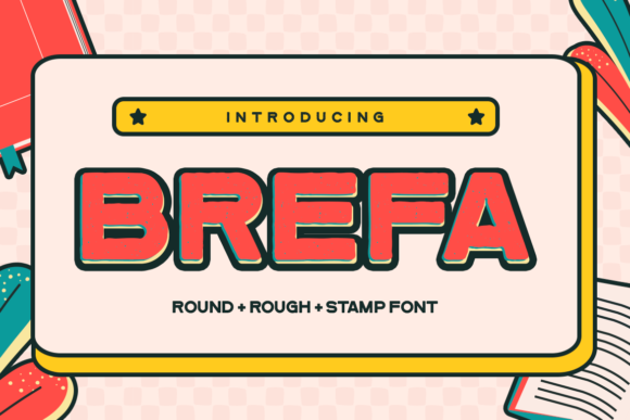Brefa Display Font for Handmade Labels & Bold Craft Projects