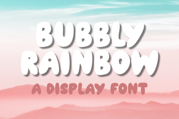 Bubbly Rainbow Font: A Playful Display Typeface That Delivers