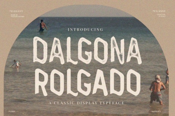 Dalgona Rolgado: A Playful Display Font for Distinctive Web Headlines