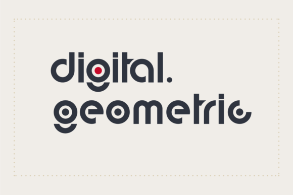 Digital Geometric: A Display Font with Quiet Techno Confidence