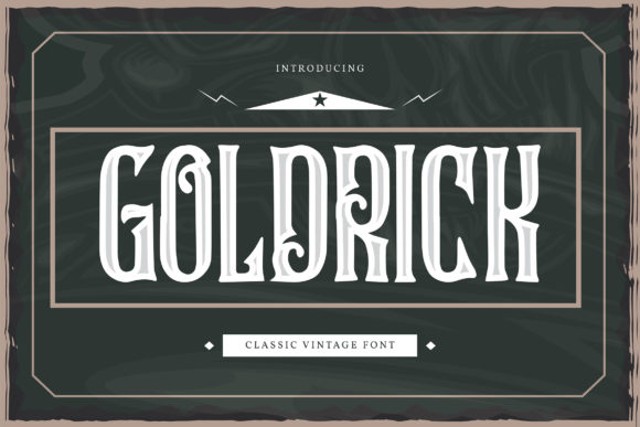 Goldrick: A Vintage Display Font That Anchors Real Branding