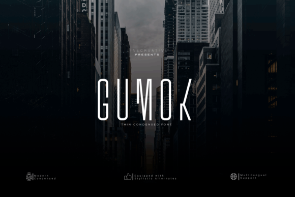 Gumok: A Modern Display Font for Small Business Branding