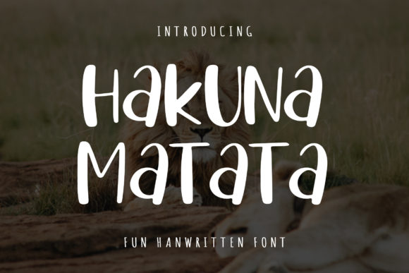 Hakuna Matata Font: A Refreshing Display Typeface for Small Businesses