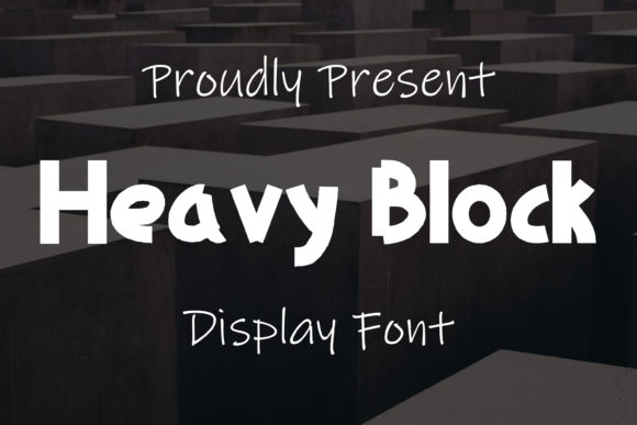 Heavy Block: A Chunky Display Font for Handmade Brands