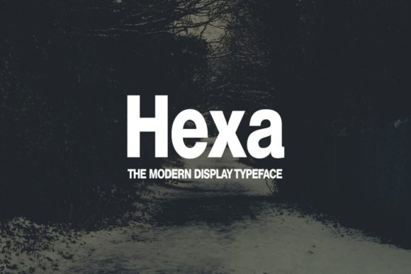 Hexa: A Bold, Modern Display Font for Crafters & Sellers