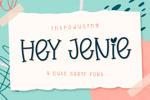 Hey Jenie: A Friendly Display Font for Small Business Branding