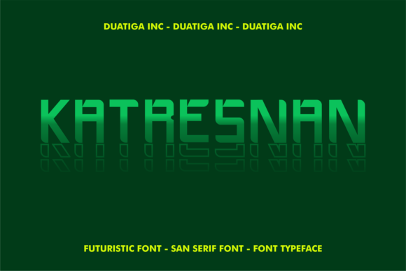 Katresnan: A Bold, Robotic Display Font That Commands Attention