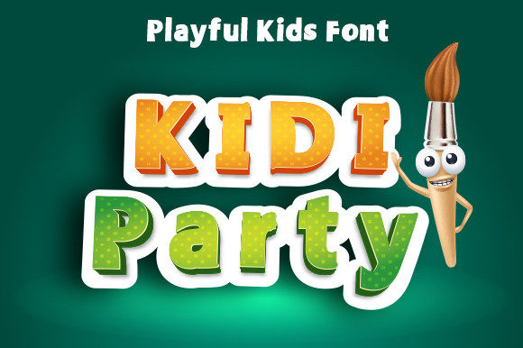 Kidi Party: A Playful Display Font for Branding That Feels Like a Smile