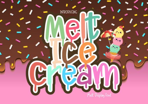 Melt Ice Cream: A Playful Display Font for Handmade Labels & Printables