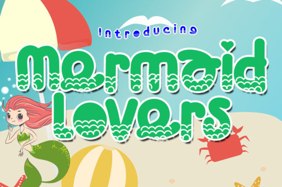 Mermaid Lovers: A Playful Display Font for Joyful Digital Branding
