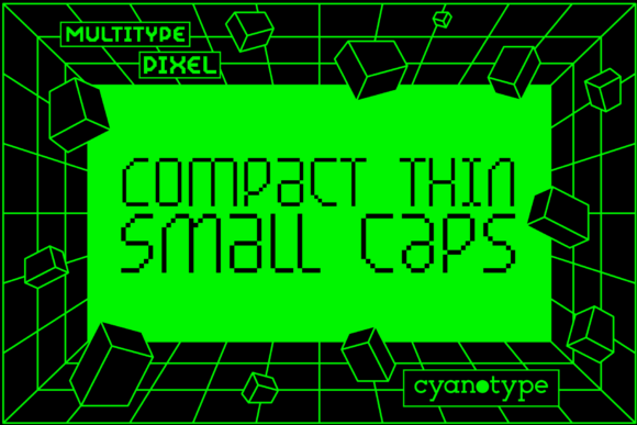 MultiType Pixel Compact Thin: A Pixel-Perfect Display Font for Crafters