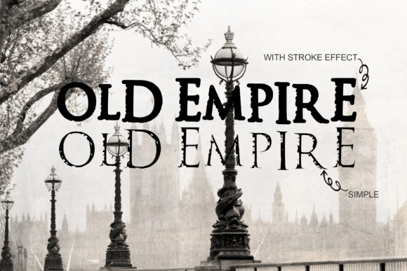 Old Empire: A Vintage Display Font That Feels Like Home