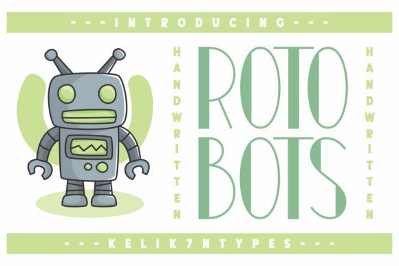 Rotobots: A Bold, Playful Display Font That Demands Attention