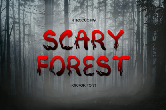 Scary Forest: A Spooky Display Font for Horror-Themed Web Design