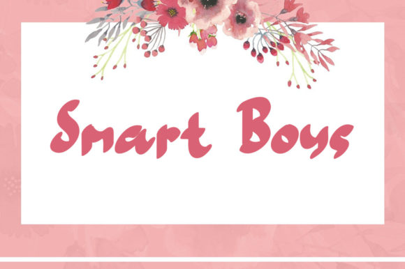 Smart Boys Font: A Chic Paint-Brushed Handwritten Display Typeface