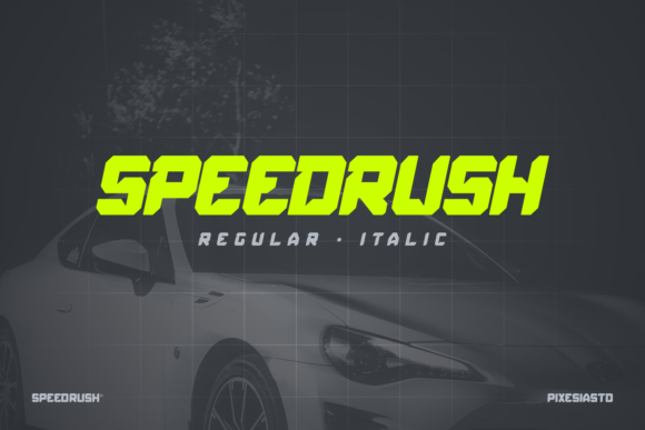 Speed Rush: A Bold Display Font for High-Impact Marketing