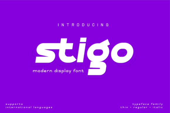Stigo: A Standout Display Font for Small Business Branding