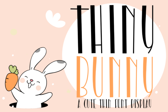 Thiny Bunny: A Charming Display Font for Handmade Creators