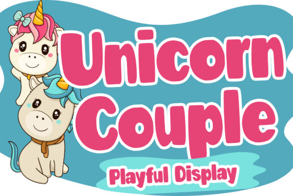 Unicorn Couple: A Playful Display Font for Digital Brand Moments
