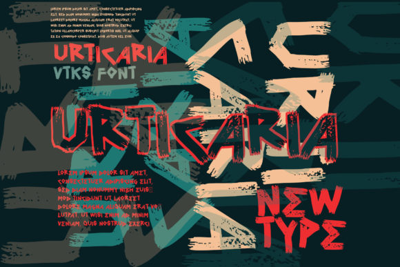Urticaria: A Bold, Unsettling Display Font