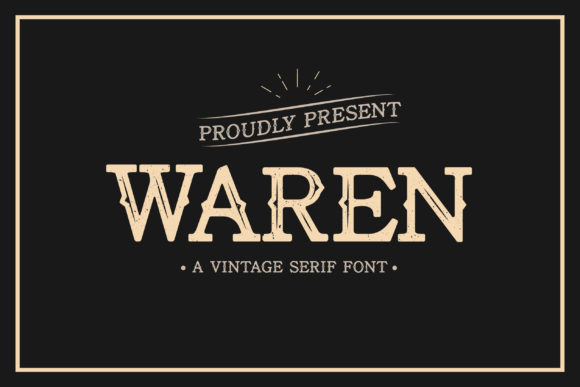 Waren: A Bold Vintage Display Font That Delivers