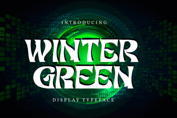 Winter Green: A Retro Display Font That Feels Fresh