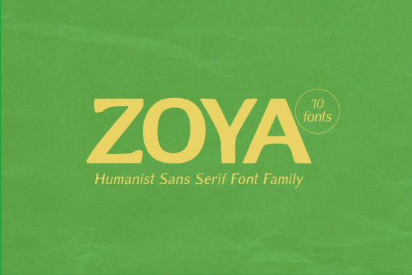 Zoya: A Playful Display Font for Editorial Design